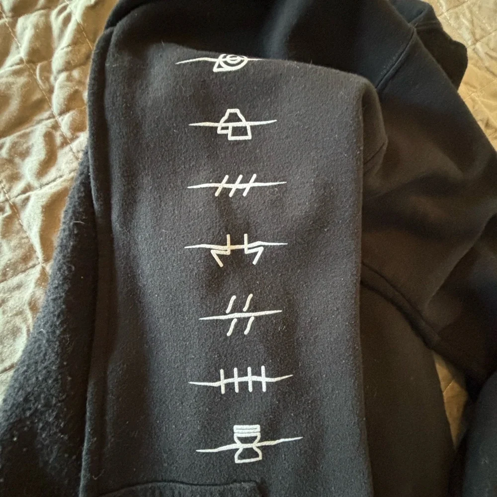 Ripple Junction Black Hoodie Unisex Size Small